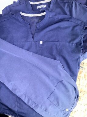 Fabletics Navy Blue scrubs bundle set